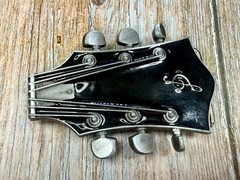 Guitar Head Stack Tuning Keys Black Enamel Cutout Belt Buckle by Jean&rsquo;s Friend