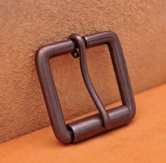 High Quaility Antique Copper Square Prong Pin Roller Belt Buckle for 40mm Belts