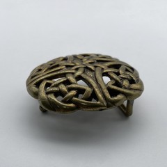 Bohemian Brass Belt Buckle – Handcrafted Boho Western Style BuckleBohemian Brass