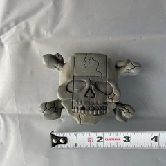 Skull Buckle 3in Tall 2.5in Wide Metal