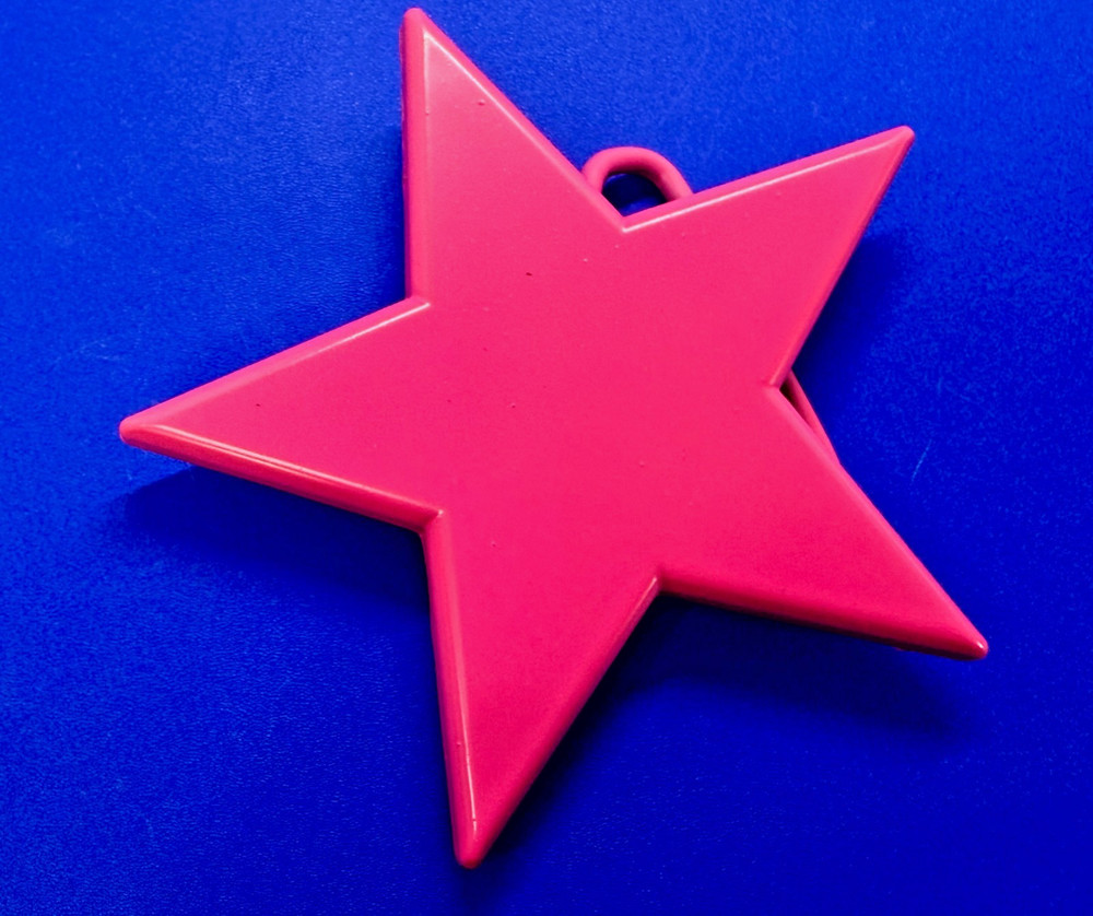 Pink Girlie Star Shaped Cutout Kids Women&rsquo;s Fun Bright Large Belt Buckle