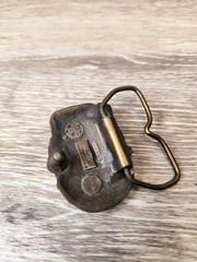 1977 Bergamot Brass Works Pirate Head Belt Buckle Great Condition
