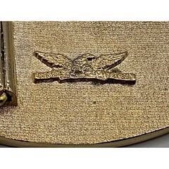 Pure Country Belt Buckle Gold Tone Enamel Guitar Cowboy Hat Made in USA 0320