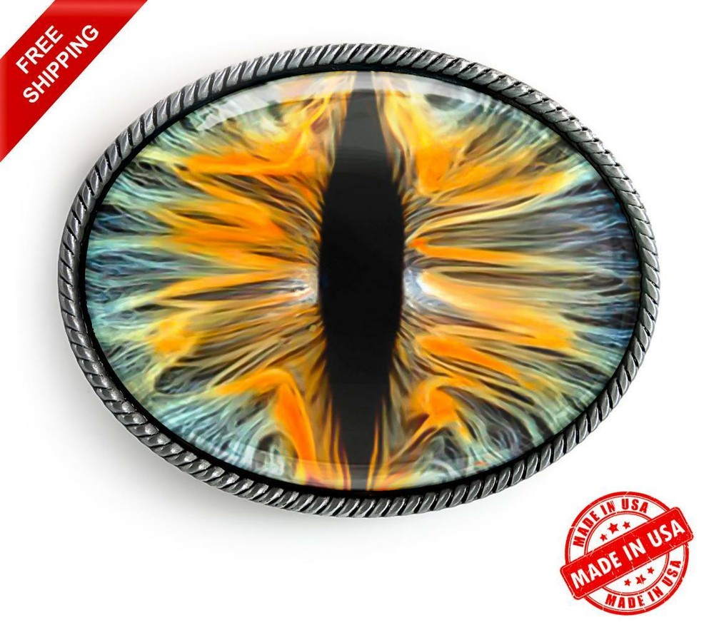 Eyeball Belt Buckle – Animal Taxidermy Halloween Cosplay Handmade Buckle -33-E