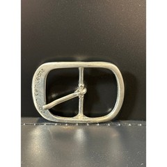 Calvin Klein Jeans Silver Tone Rectangular Belt Buckle Replacement Engraved Logo