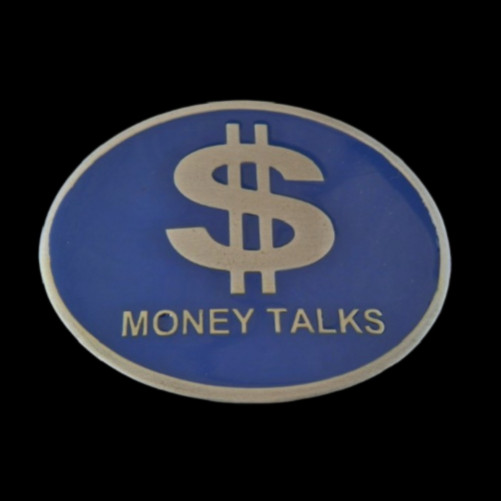 Money Dollar Signs Currency Cash Rich Belt Buckles