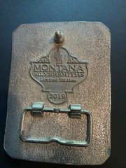 RARE FIND Pendleton Whisky Belt Buckle Let&rsquo;er Buck Montana Silversmiths LE