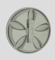 Vintage Spinner Belt Buckle Hustler Silver Metal Men Women Western Cowboy Rodeo