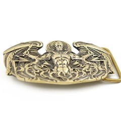 Archangel Uriel belt buckle, Saint Uriel Auriel Christian accessory St.Archangel