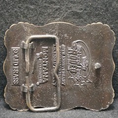 XE19124 *NOS* VINTAGE 2003 ***45TH WRANGLER NATIONAL FINALS RODEO*** BELT BUCKLE