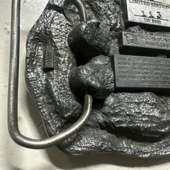 FIREFIGHTERS OF AMERICA 113 Limited Edition Belt Buckle USA Pewter Fire Engine
