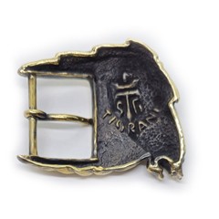 Horse Head Brass Belt Buckle