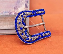 Luxury Crystal Rhinestone Western Cowboy Rodeo Belt Buckle Set Fit 30MM Strap