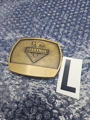 Vintage 90&rsquo;s 1996 Handyman Club Of America Life Member Hammer Logo Belt Buckle