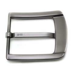 Stainless Steel Pin Buckle for Men Leather Belt Replacement Snap On 40mm Chrome