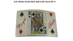 Royal Flush Straight Winner King Spade Casino Gambler Belt Buckle Western Rodeo
