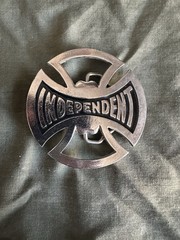 Independent Truck Company Skate Belt Buckle Metal Skateboard Bottle Opener Indy