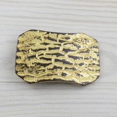 Snake Reptile Skin Belt Buckle Gold Matte Biker Interchangeable Buckle GS5482