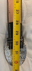 Montana Silversmiths Initial « D » Two-tone Cameo Belt Buckle On Hand Tooled Belt
