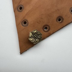 Denim Decorative Button Brass Jeans Flower Button Leather Jacket Decoration lot