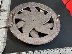 Spinning Arrow Yellow Star Circle Neptune Symbol Round Spinner Large Belt Buckle