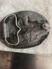 American 4-4-0 Train Metal Belt Buckle 1987 C & J CJ1440 Railroad