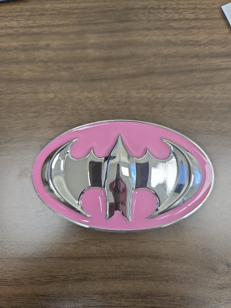 Batman Batgirl 3D CPGA Belt Buckle Pink DC Comics Officially Licensed