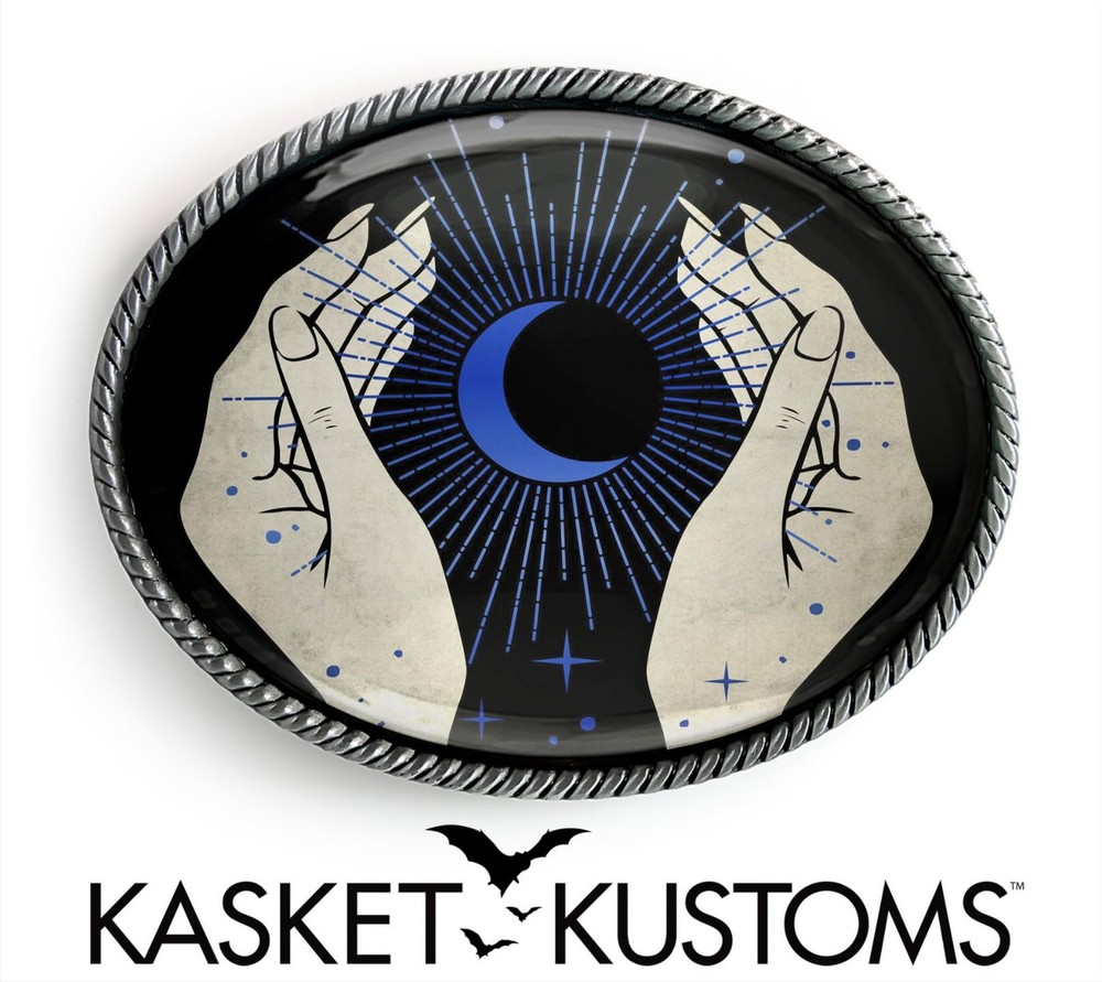Fortune Teller Belt Buckle – Esoteric Psychic Art Handmade Accessory – 915-2-SO