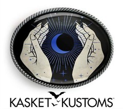 Fortune Teller Belt Buckle – Esoteric Psychic Art Handmade Accessory – 915-2-SO