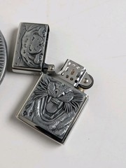 Zorro Brass Tiger Lighter Belt Buckle Western Revolvers Handcuffs New