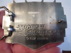 2007 TRANSFORMER BELT BUCKLE – HEAVY AND ELEGANT 3 1/2&Prime; X 2 3/4&Prime; – GW8
