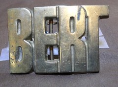 Belt Buckle – BERT – Solid Brass – BBB 4403 – 2.75 »x1.75 » – 1E
