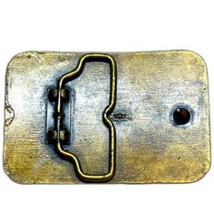Vintage Mitsubishi Excavator Belt Buckle Metal Construction Equipment USA Made