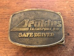 Jenkins Transport Inc Safe Driver Mens Metal Belt Buckle 2 1/8&Prime; X 3&Prime;