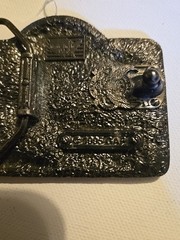 VINTAGE SEARS CRAFTSMAN TOOLS BELT BUCKLE EAT MY DUST 1995 GAP USA