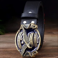 Second Amendment Buckle and Belt Set, Classic American Biker Accessory