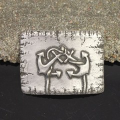Double Anchor Belt Buckle in Antique Silver – Maritime Metal Buckle