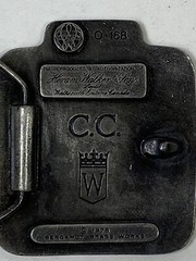 C.C. Canadian Club Whiskey Belt Buckle From Bergamot Brass Works 1975