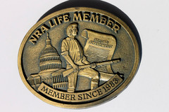 NRA LIFE MEMBER SINCE 1983 – Second Amendment Belt Buckle
