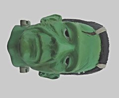 Frankenstein Belt Buckles Monsters Green Metal Painted New Men Women Rock Rebel