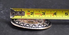 NWOT Running Horses Belt Buckle Silver Tone Oxidation Design About 3 5/8&Prime; G6