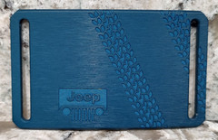 GRIP6 BELT BUCKLE – JEEP TIRE TRACKS – MILLED BLUE – 1.5 INCH WIDE