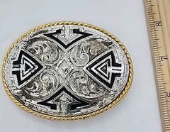 Vintage Belt Buckle, NATIVE AMERICAN SOUTHWESTERN Ivan Taiwan