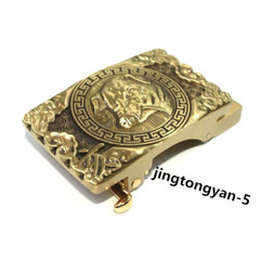 Solid Brass « Pig » Belt Buckle Automatic Belt Buckles Fits For 35mm Wide Belt