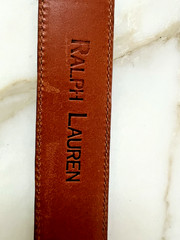 Ralph Lauren Genuine American Alligator Belt w/Sterling Buckle Made in Italy