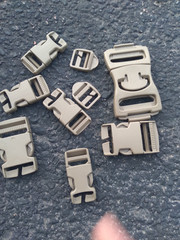 Belt Buckle Lot Brown Plastic Tactical Buckles
