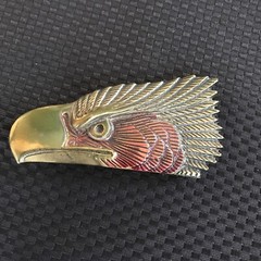 Vtg. 1979 Eagle Belt Buckle The Great American Buckle Co. #120 Brass USA mk