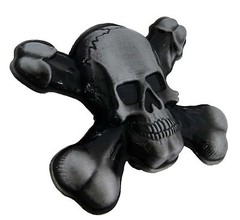 Skull Belt Buckle Pirate Cross Bones Antiqued Halloween Costume Men Women New