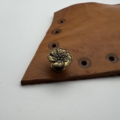 Denim Decorative Button Brass Jeans Flower Button Leather Jacket Decoration lot