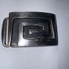 Men’s Belt Buckle Mexico Designer Sterling Art Deco 50 Grams Retro Modern Old